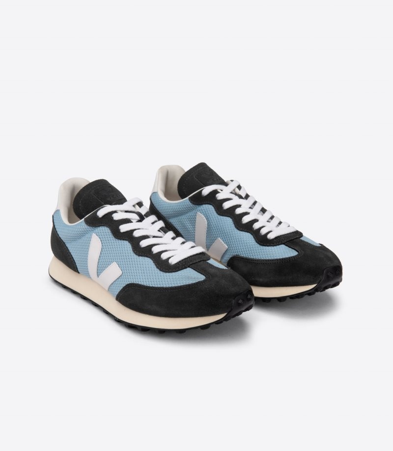 Mens Veja Rio Branco Alveomesh Trainers Blue / White / Dark Grey KSA | JL13U4